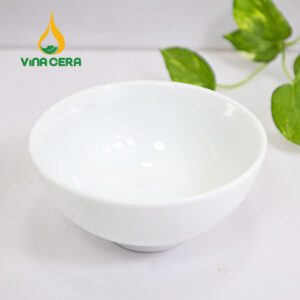 Chén Cơm Sứ Vina Cera Trắng Trơn