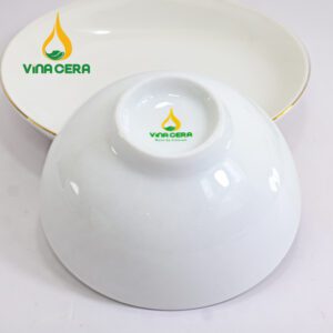 Chén Cơm Sứ Vina Cera Trắng Trơn