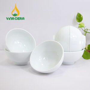 Chén Cơm Sứ Vina Cera Trắng Trơn