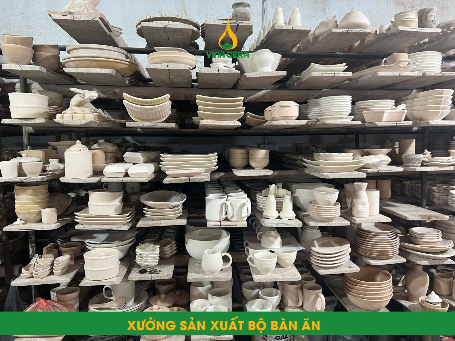 Xưởng sản xuất chén đĩa Vina Cera