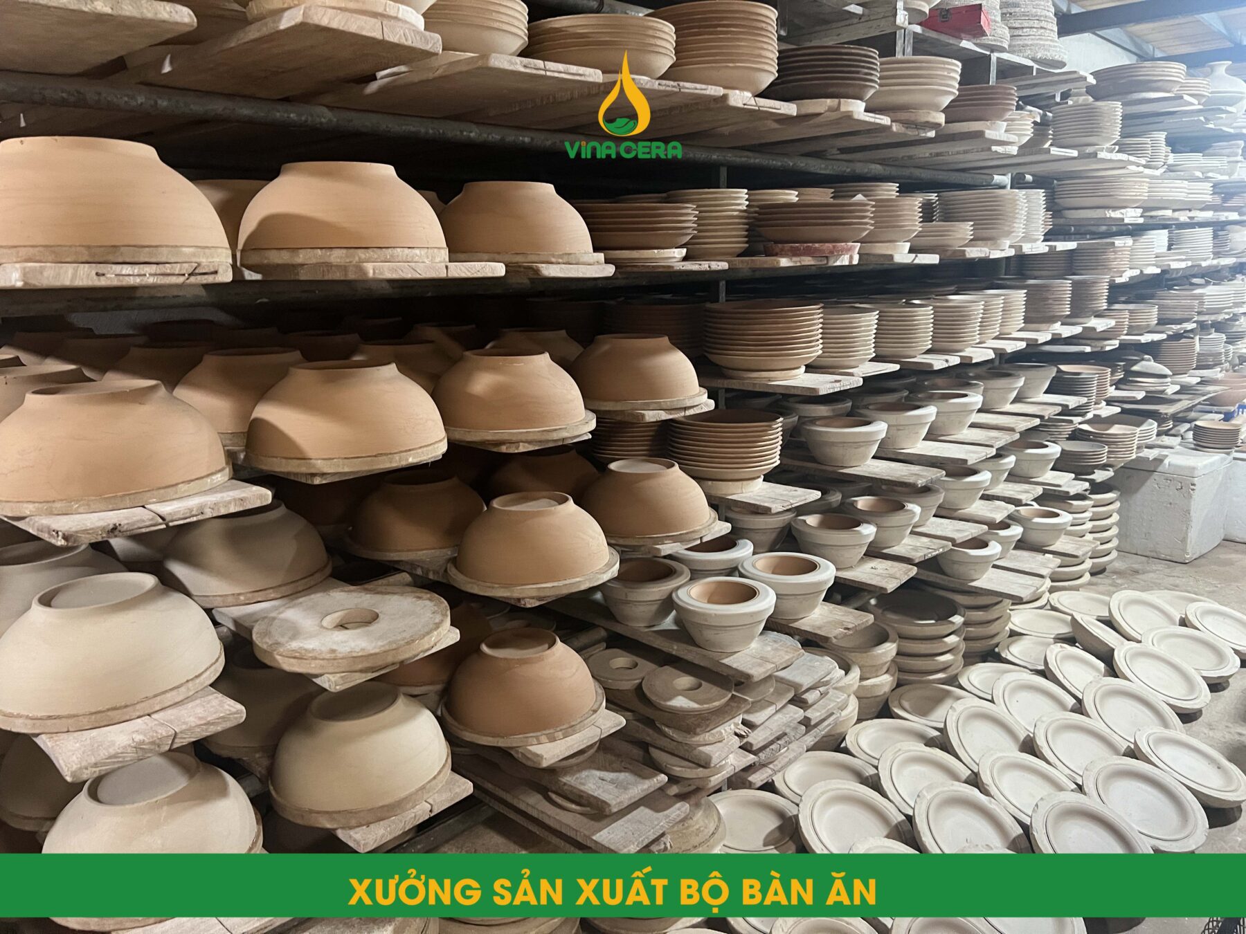 Xưởng sản xuất chén đĩa Vina Cera