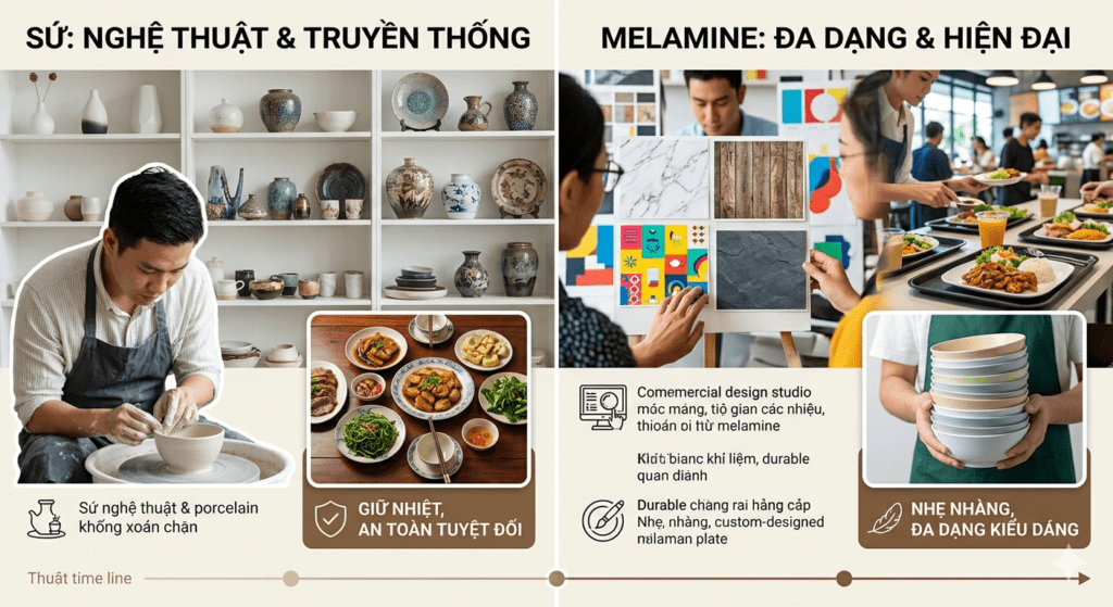 So Sánh Chén Đĩa Sứ Và Melamine So Sánh Chén Đĩa Sứ Và Melamine