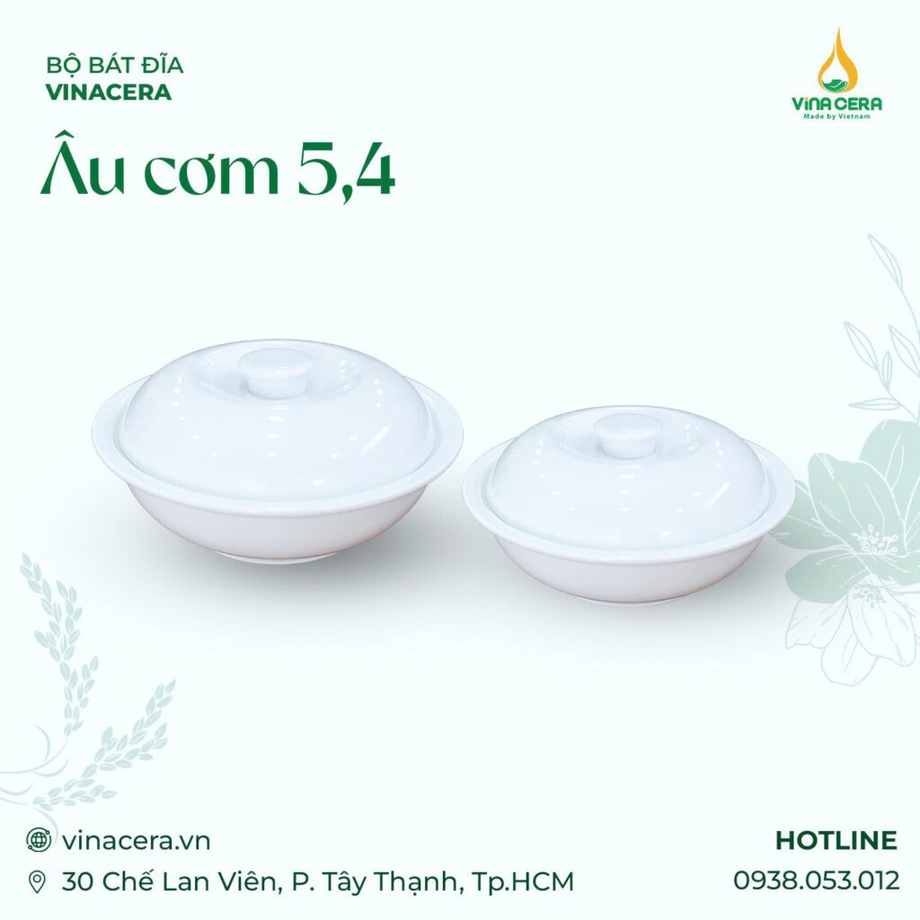 âu cơm sứ trắng cao cấp