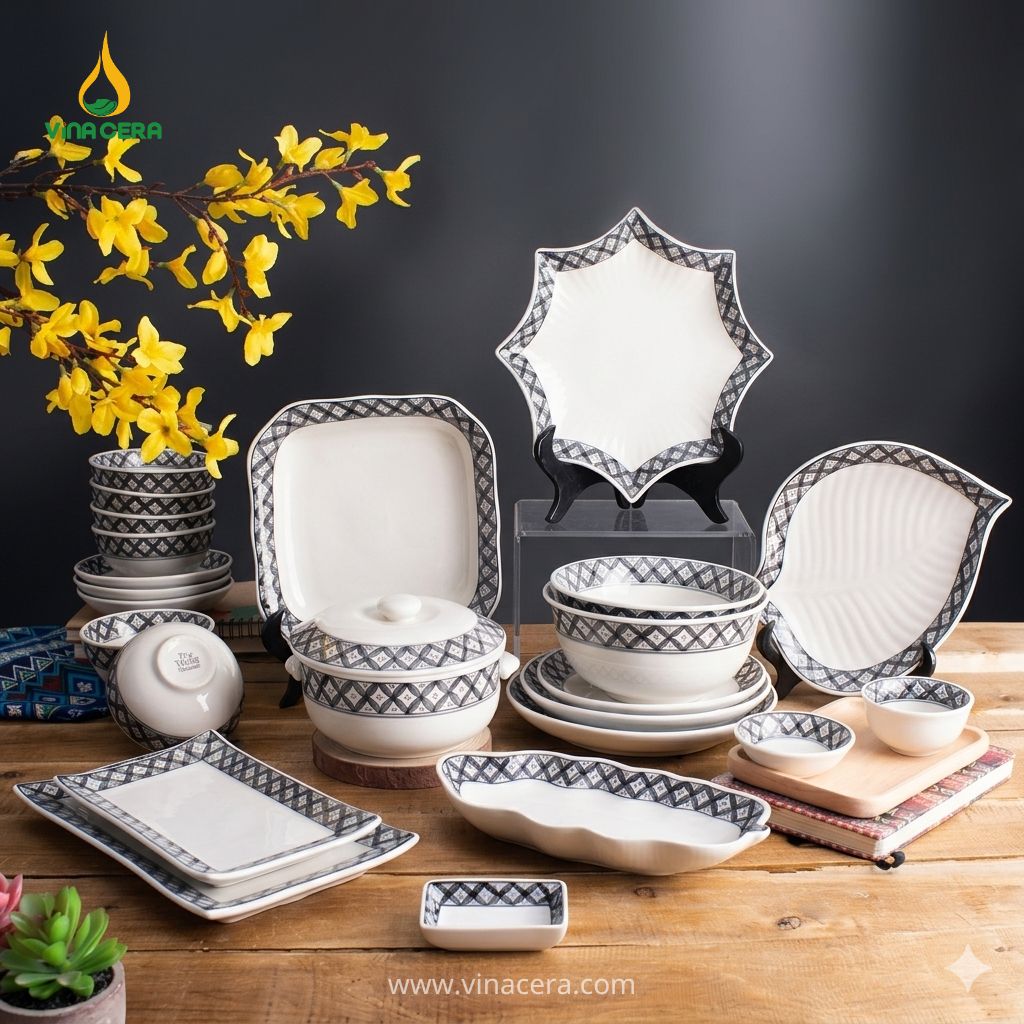 Vì Sao Nhà Hàng Nên In Logo Lên Chén Đĩa Nhà Hàng bát đĩa nhà hàng giá xưởng số lượng lớn