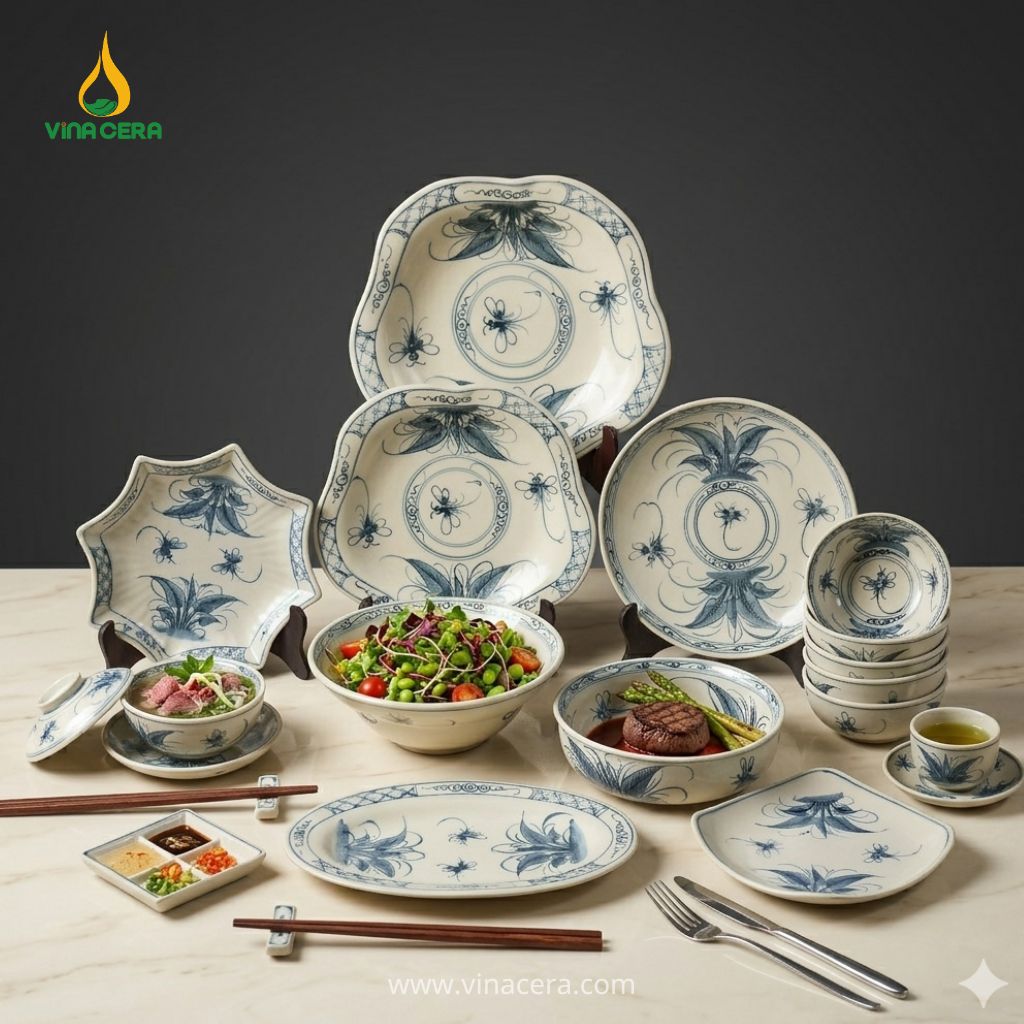 Vì Sao Nhà Hàng Nên In Logo Lên Chén Đĩa Nhà Hàng xưởng sản xuất bát đĩa sứ in logo theo yêu cầu