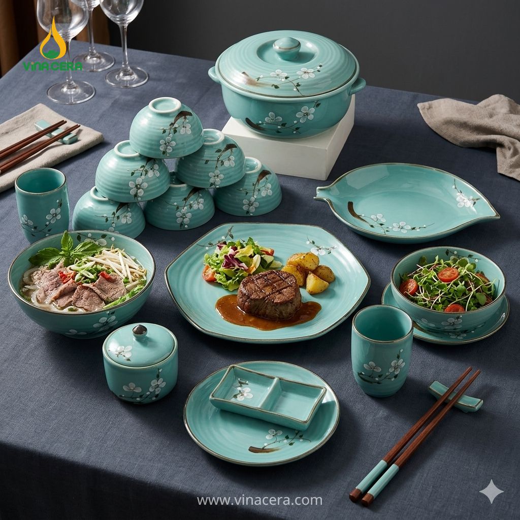 Vì Sao Nhà Hàng Nên In Logo Lên Chén Đĩa Nhà Hàng xưởng sản xuất bát đĩa sứ in logo theo yêu cầu