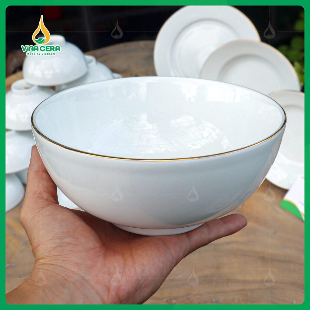 Chén Đĩa Sứ Trắng Có Phải Lựa Chọn Tốt Nhất cho nhà hàng khách sạn? Chén đĩa sứ trắng dùng cho nhà hàng khách sạn cao cấp