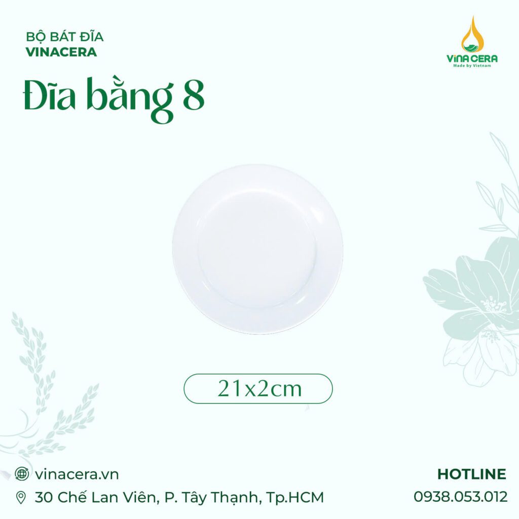 đĩa bằng 8 vinacera