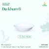 Đĩa Khum 6 Sứ Trắng Cao Cấp Vinacera (15.5 x 1.9cm)