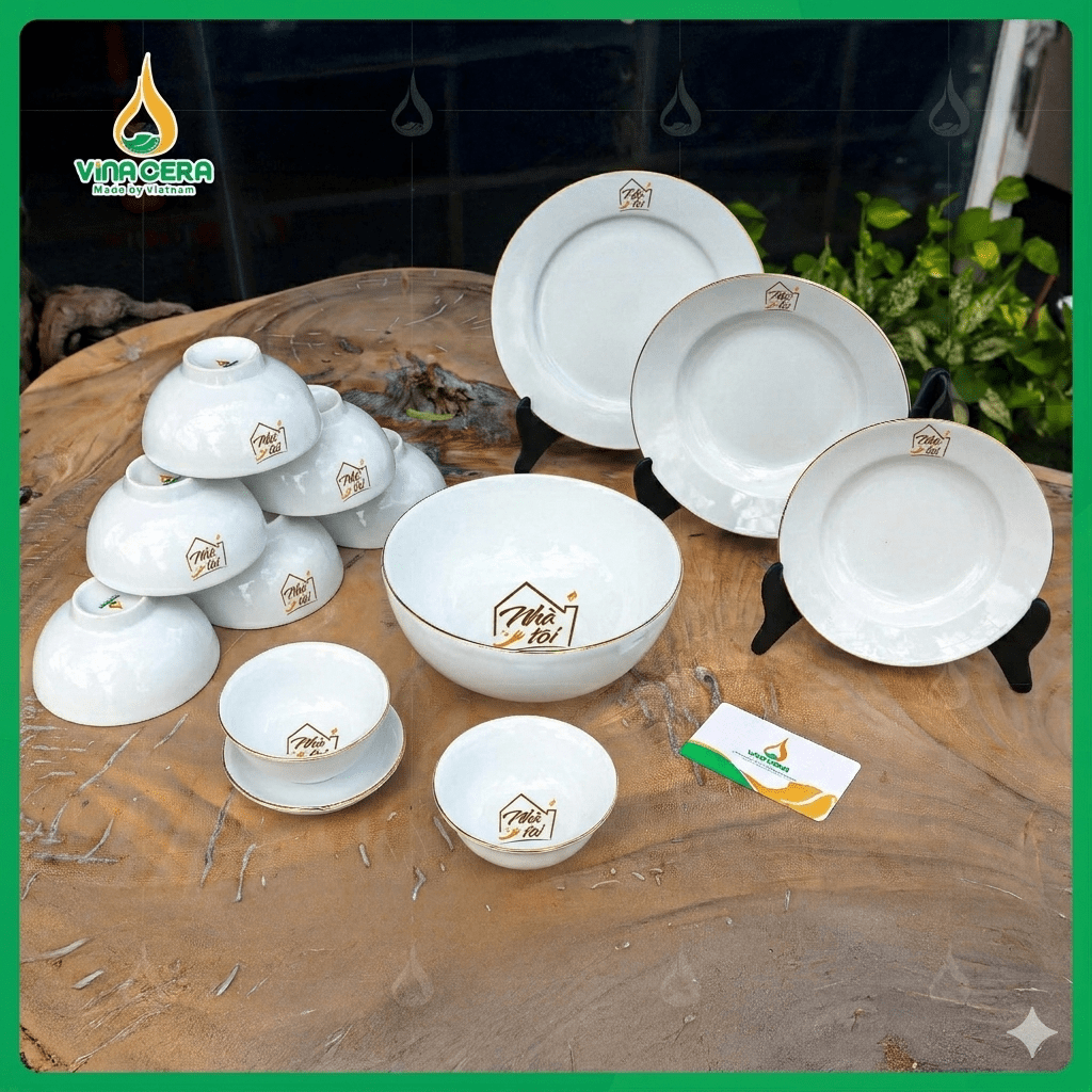 Vì Sao Nhà Hàng Nên In Logo Lên Chén Đĩa Nhà Hàng in logo lên chén đĩa nhà hàng