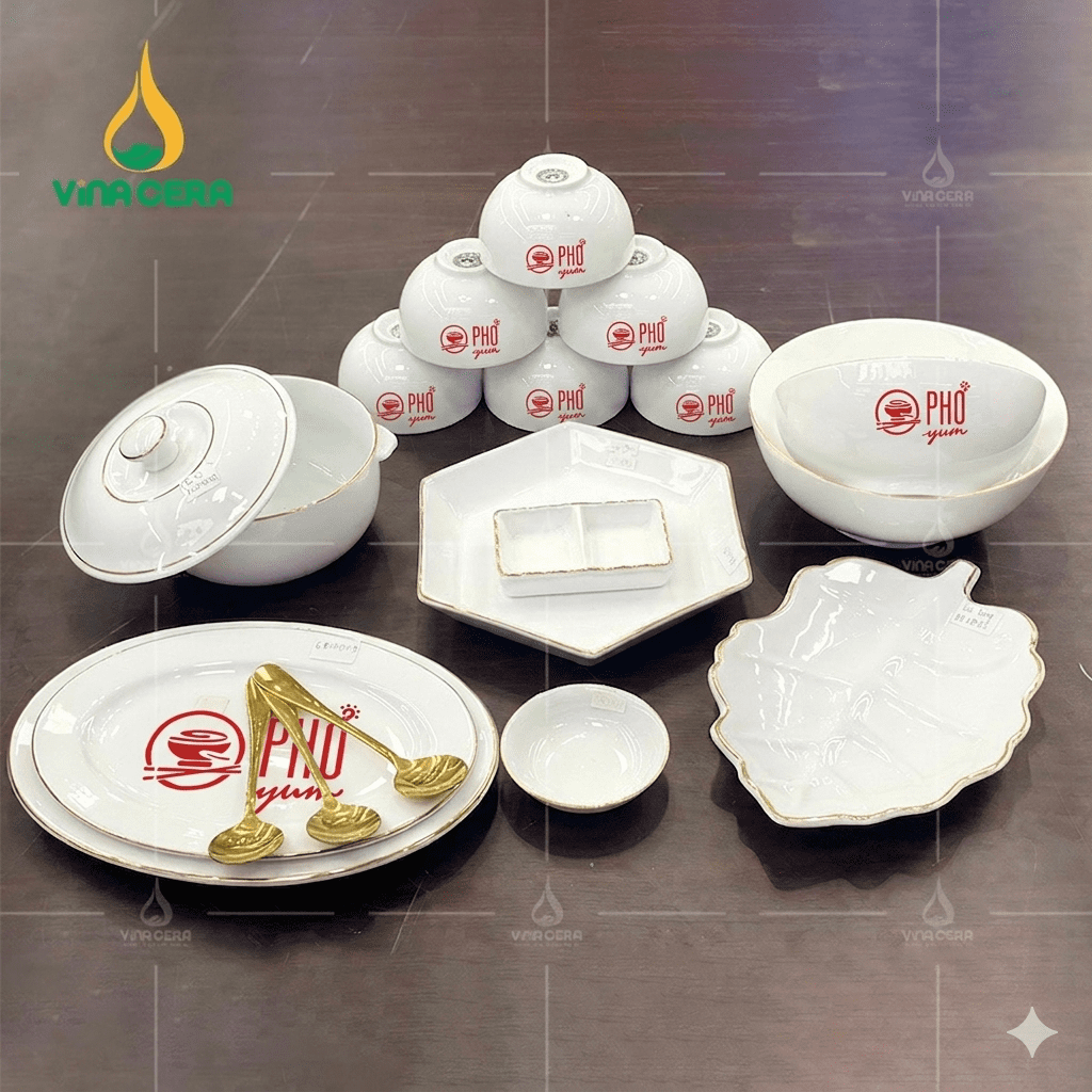 Vì Sao Nhà Hàng Nên In Logo Lên Chén Đĩa Nhà Hàng in logo lên chén đĩa nhà hàng