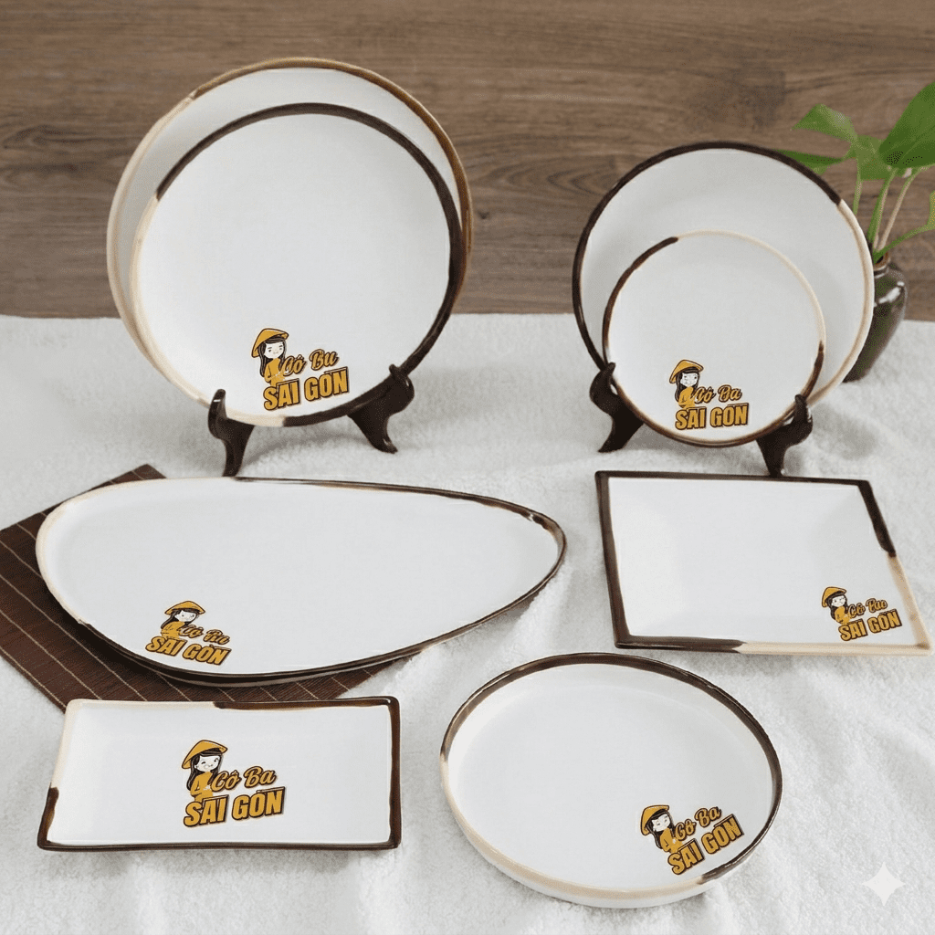 Vì Sao Nhà Hàng Nên In Logo Lên Chén Đĩa Nhà Hàng in logo lên chén đĩa nhà hàng